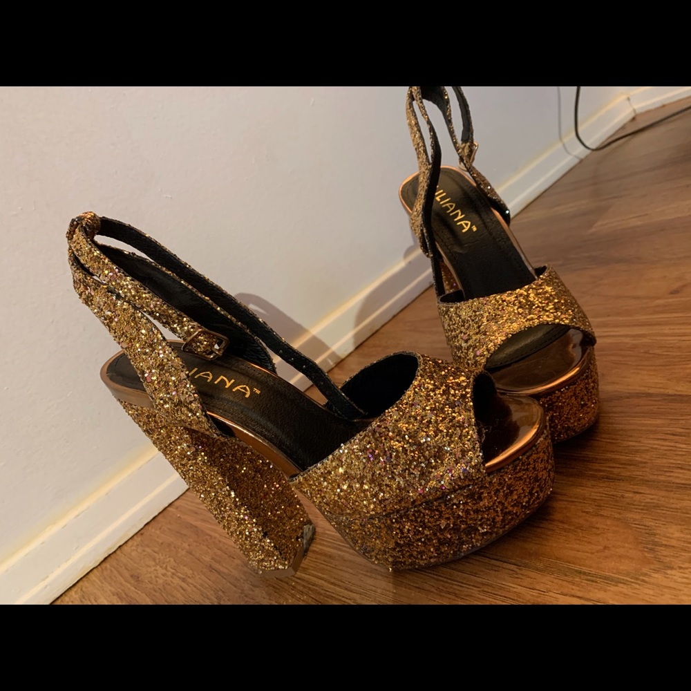 Liliana Glitter heels size 8